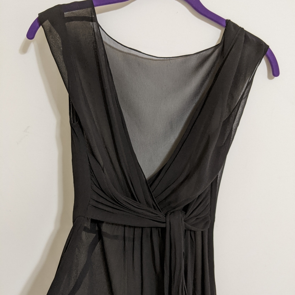 Silk Dress Shell - mock wrap dress